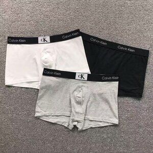 Calvin Klein Small Square Logo Mens Low Rise Trunks 3 Pack